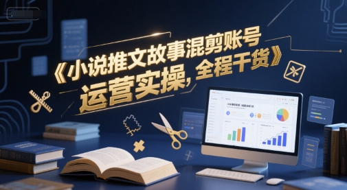 小说推文故事混剪账号运营实操，全程干货-靠谱项目库