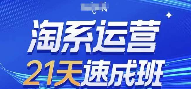 淘系运营21天速成班(更新24年8月)，0基础轻松搞定淘系运营，不做假把式-靠谱项目库