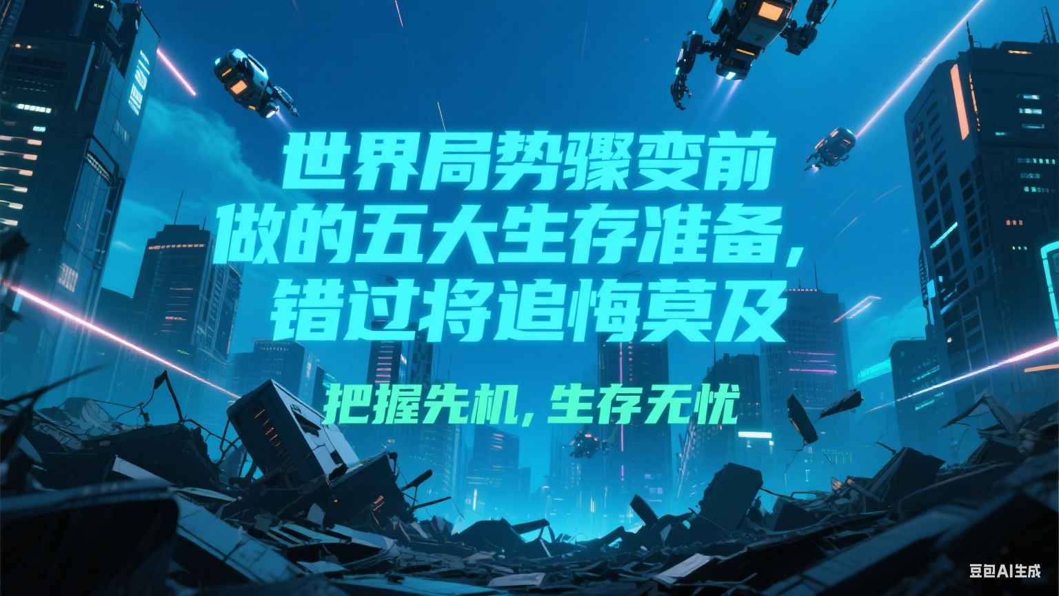付费文章《世界局势骤变前必做的五大生存准备，错过将追悔莫及》-靠谱项目库