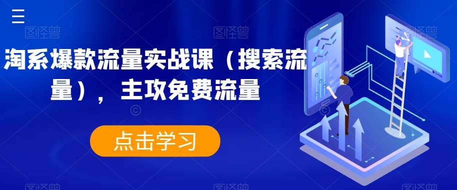 淘系爆款流量实战课（搜索流量），主攻免费流量-靠谱项目库