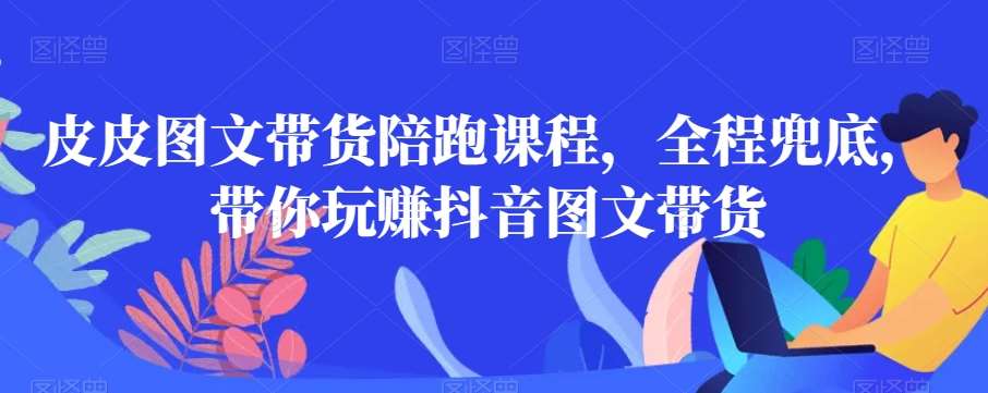 皮皮图文带货陪跑课程，全程兜底，带你玩赚抖音图文带货-靠谱项目库