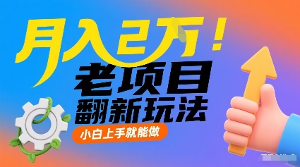 月入2W！老项目翻新玩法，小白上手就能做，非常容易上手-靠谱项目库
