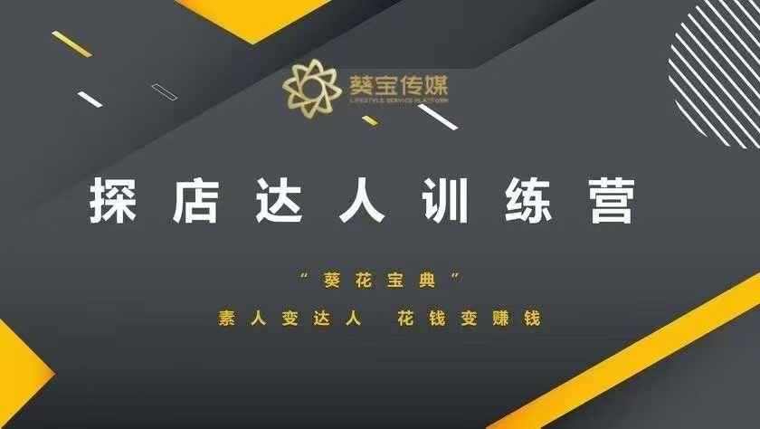 探店达人训练营，素人变达人，花钱变赚钱-靠谱项目库