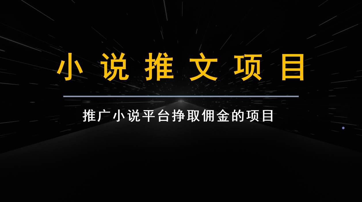 跟果果学小说推文项目变现，手把手教你快速生成一篇小说推文-靠谱项目库