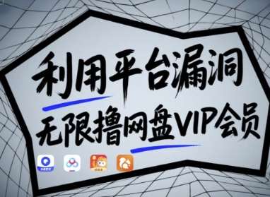 利用平台漏洞，无限撸网盘VIP会员，用户亲测有效!【漏洞原理+操作演示】-靠谱项目库