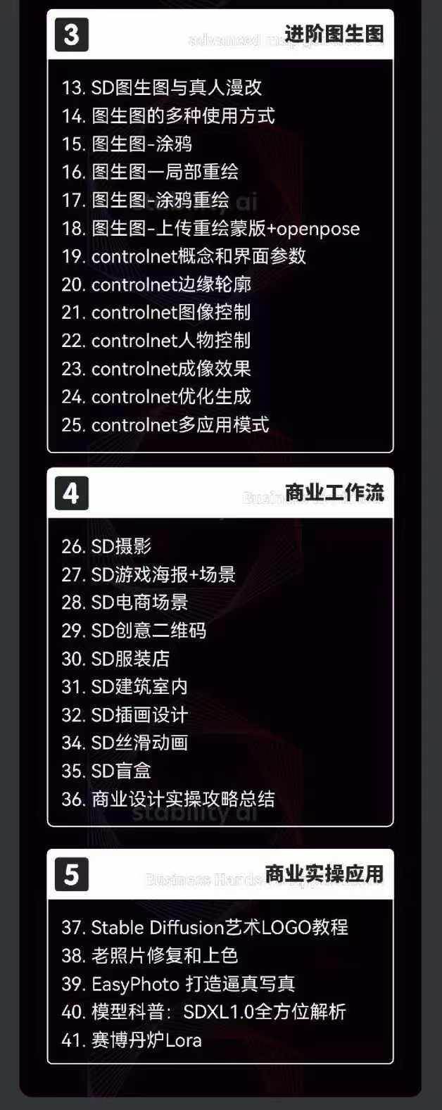 图片[5]-2024AIGC人工智能零基础到进阶，GPT+MJ+SD商业技术落地（78节）-靠谱项目库