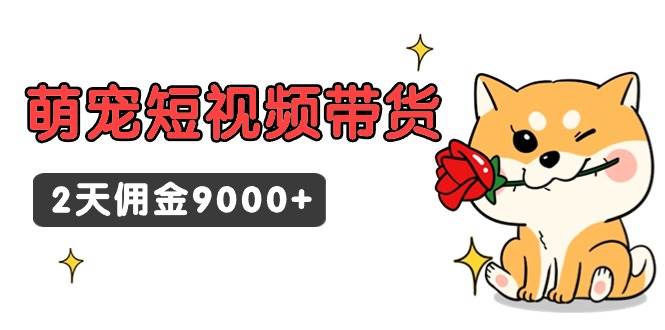 （9273期）东哲日记·萌宠短视频带货，2天佣金9000+-靠谱项目库