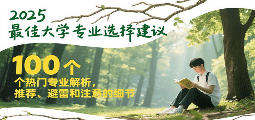 2025最佳大学专业选择建议，100个热门专业解析，推荐、避雷和注意的细节-靠谱项目库