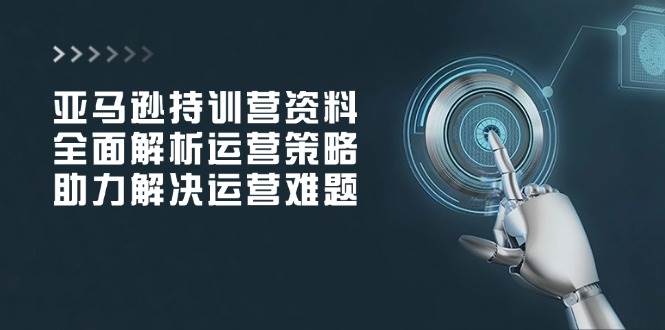 （14033期）亚马逊持训营资料，全面解析运营策略，助力解决运营难题-靠谱项目库
