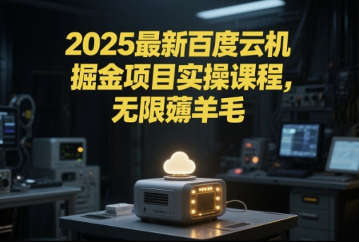 2025最新百度云机掘金项目实操课程单窗口保底5-10元月收益单窗口150+【揭秘】-靠谱项目库