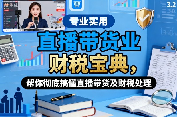 直播带货业财税宝典，帮你彻底搞懂直播带货及财税处理-靠谱项目库