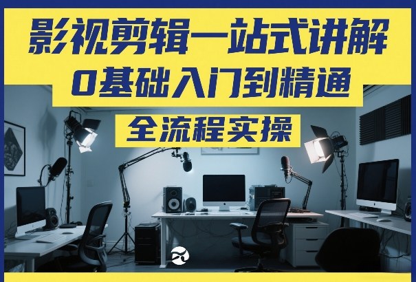 影视剪辑一站式讲解，0基础入门到精通，全流程实操-靠谱项目库