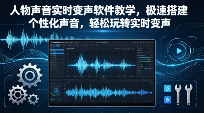 人物声音实时变声软件教学，极速搭建个性化声音，轻松玩转实时变声-靠谱项目库