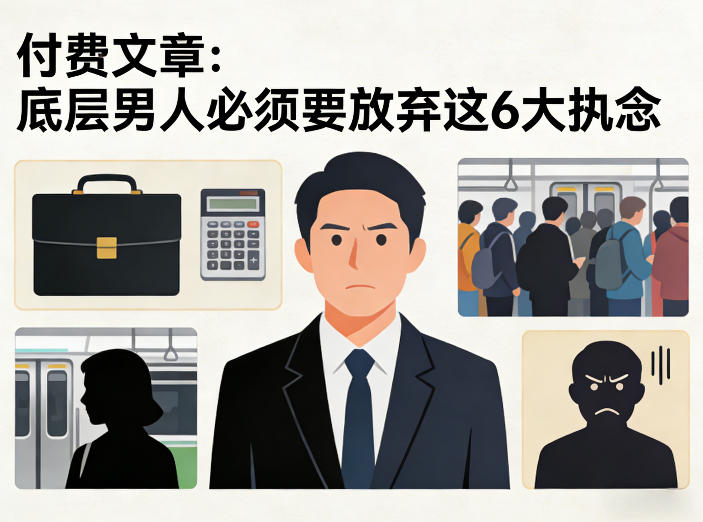 付费文章：底层男人必须要放弃这6大执念-靠谱项目库