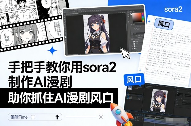 手把手教你用sora2制作AI漫剧，助你抓住AI漫剧风口-靠谱项目库