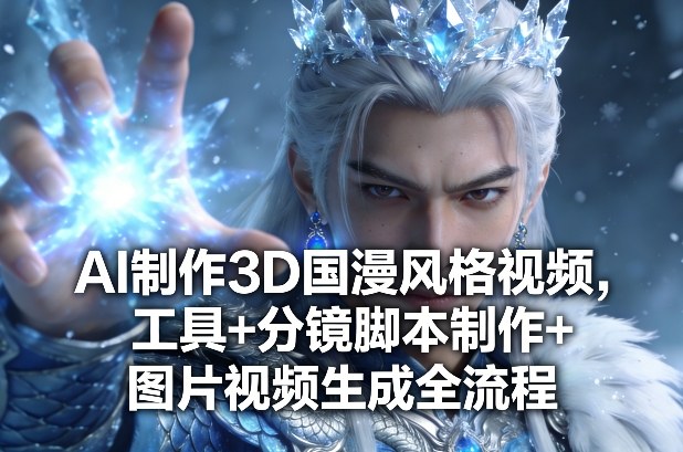 AI制作3D国漫风格视频，工具+分镜脚本制作+图片视频生成全流程-靠谱项目库