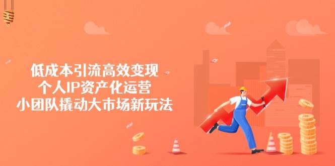（14555期）低成本引流高效变现，个人IP资产化运营，小团队撬动大市场新玩法-靠谱项目库