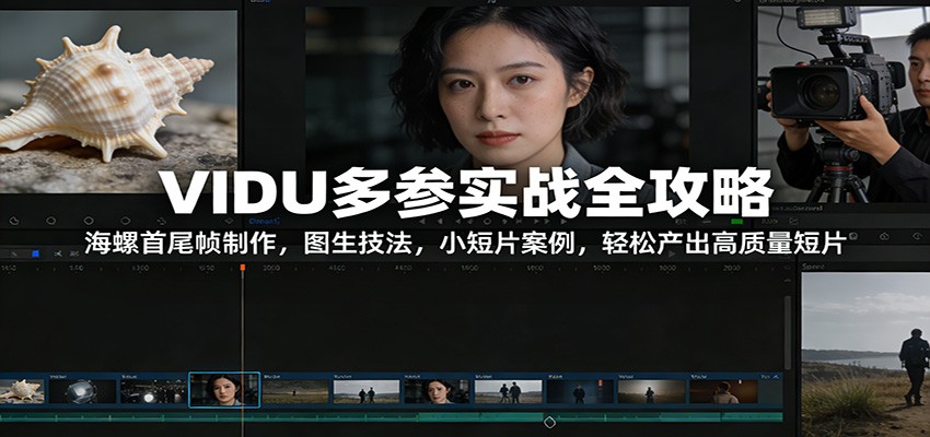 VIDU多参实战全攻略：海螺首尾帧制作，图生技法，小短片案例，轻松产出高质量短片-靠谱项目库