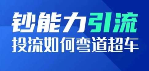 钞能力引流：投流如何弯道超车，投流系数及增长方法，创造爆款短视频-靠谱项目库