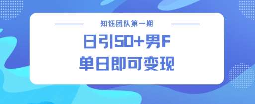 男粉引流新方法不违规，当日即可变现-靠谱项目库