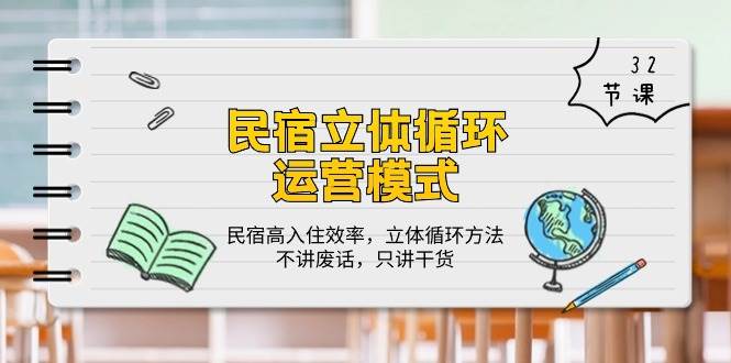 （10284期）民宿 立体循环运营模式：民宿高入住效率，立体循环方法，只讲干货（32节）-靠谱项目库