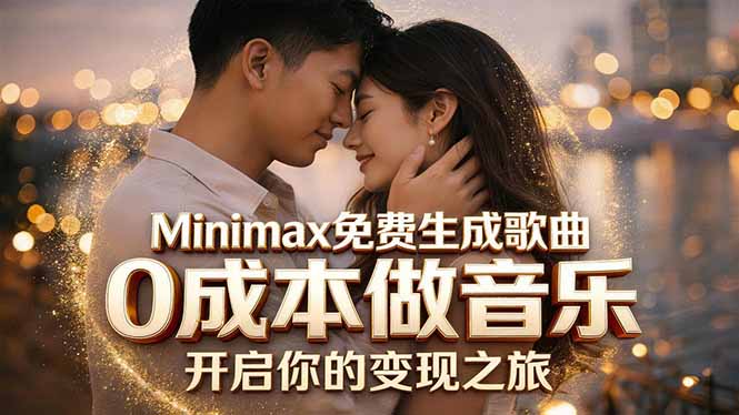 （18401期）Minimax免费生成歌曲实测！0成本做音乐，说唱流行Lofi一键生成-靠谱项目库