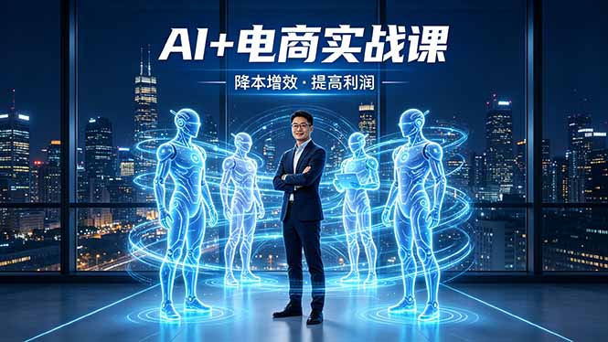 （18328期）AI+电商实战课，1人+N个AI 智能体，把SOP变AI员工，实现降本增效提高利润-靠谱项目库