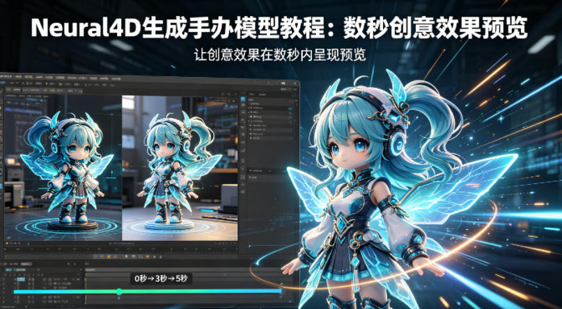 Neural4D生成手办模型教程，让创意效果在数秒内呈现预览-靠谱项目库