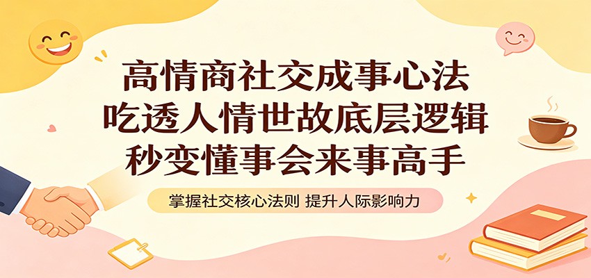 高情商社交成事心法：吃透人情世故底层逻辑，秒变懂事会来事高手-靠谱项目库